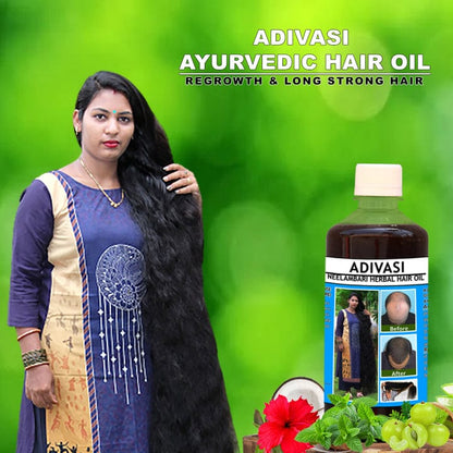 Neelambari ADIVASI HERBAL HAIR OIL, NATURAL Way to Hair Regrowth Adivasi Formula